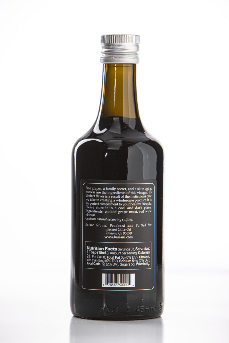 Balsamic vinegar - 500ml - Black - Back