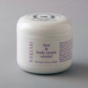 Face and Body Cream Scented - 4 oz - Bariani Olive oil